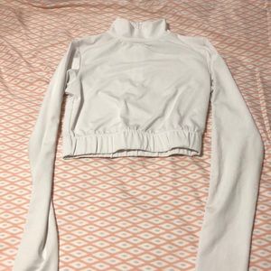 White cheerleading bodysuit